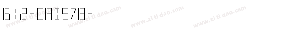 612-CAI978字体转换