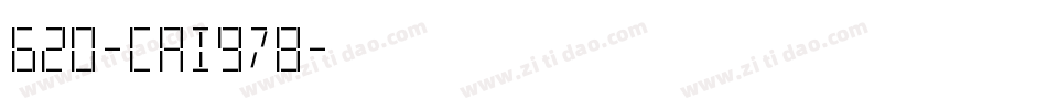 620-CAI978字体转换