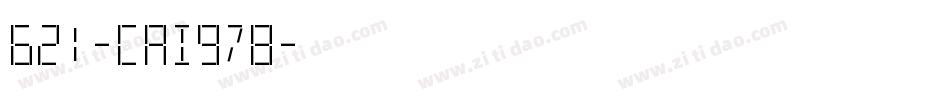 621-CAI978字体转换