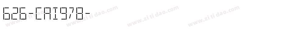 626-CAI978字体转换