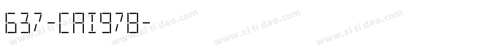 637-CAI978字体转换