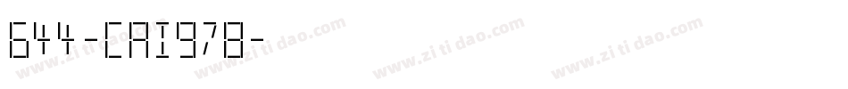 644-CAI978字体转换