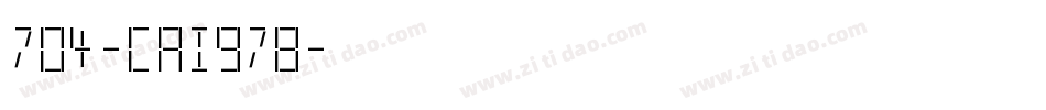704-CAI978字体转换
