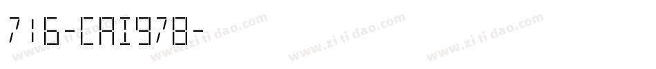 716-CAI978字体转换