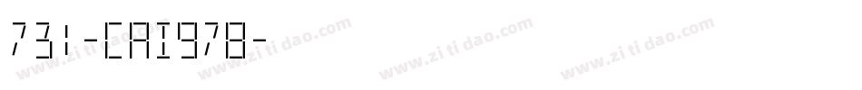 731-CAI978字体转换