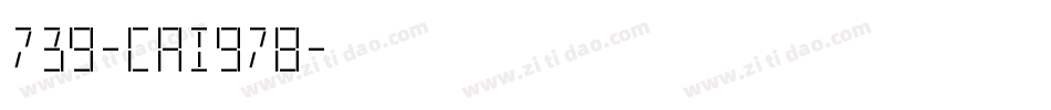 739-CAI978字体转换
