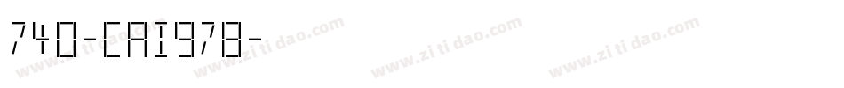 740-CAI978字体转换