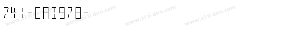 741-CAI978字体转换