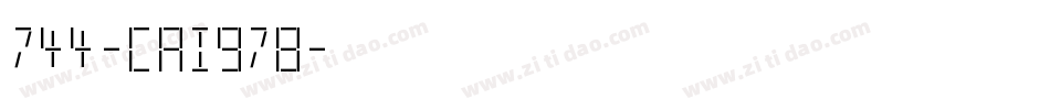 744-CAI978字体转换