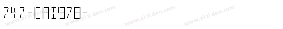 747-CAI978字体转换