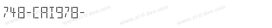 748-CAI978字体转换
