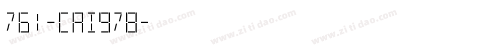 761-CAI978字体转换