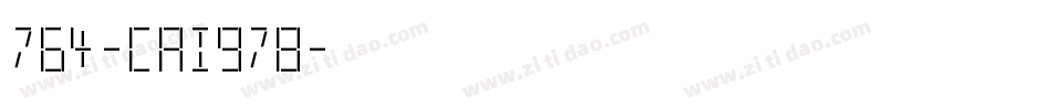 764-CAI978字体转换
