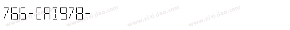 766-CAI978字体转换