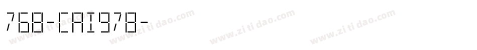 768-CAI978字体转换