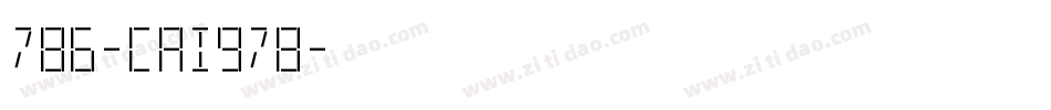 786-CAI978字体转换