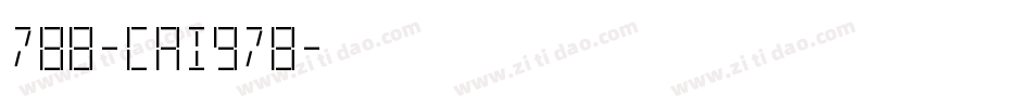 788-CAI978字体转换