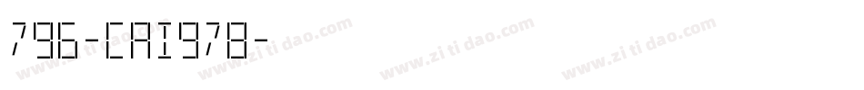 796-CAI978字体转换