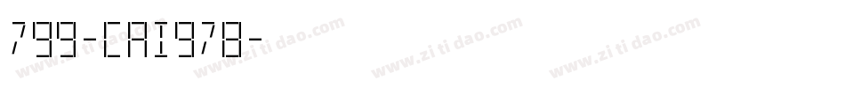 799-CAI978字体转换