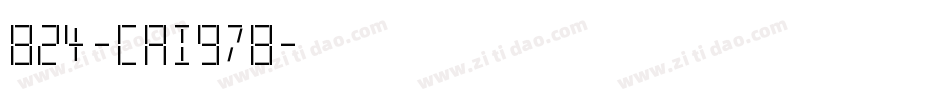 824-CAI978字体转换