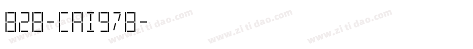 828-CAI978字体转换