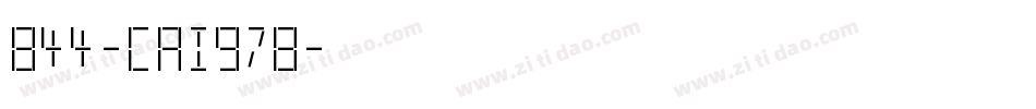 844-CAI978字体转换