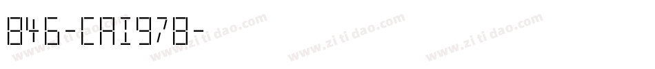 846-CAI978字体转换
