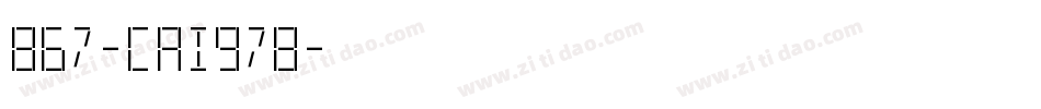 867-CAI978字体转换