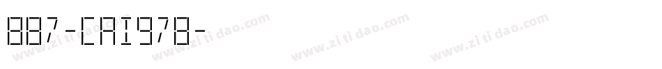 887-CAI978字体转换