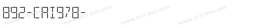 892-CAI978字体转换