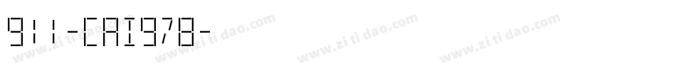 911-CAI978字体转换