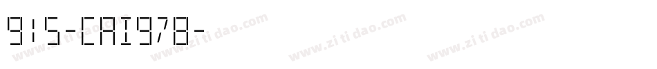 915-CAI978字体转换
