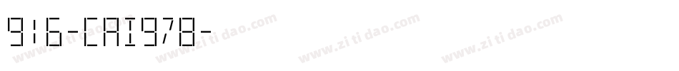 916-CAI978字体转换