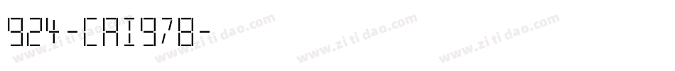 924-CAI978字体转换