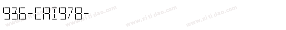 936-CAI978字体转换