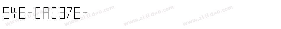 948-CAI978字体转换