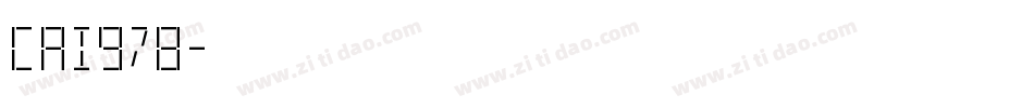 CAI978字体转换