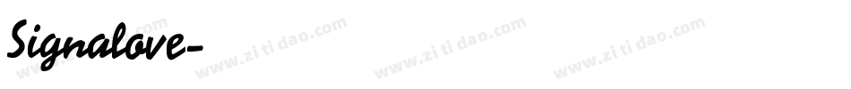 Signalove字体转换