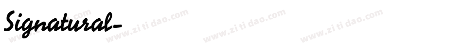 Signatural字体转换