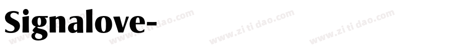 Signalove字体转换