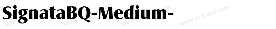 SignataBQ-Medium字体转换