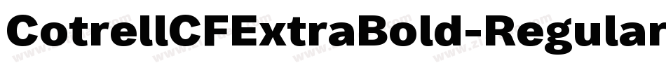 CotrellCFExtraBold-Regular字体转换