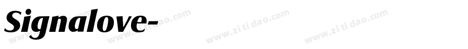 Signalove字体转换