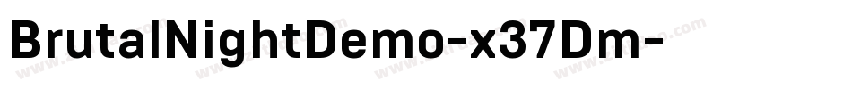 BrutalNightDemo-x37Dm字体转换