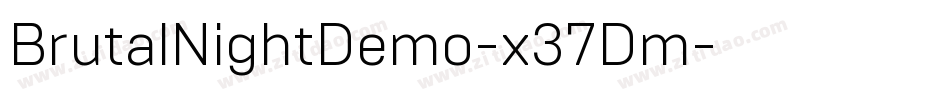 BrutalNightDemo-x37Dm字体转换