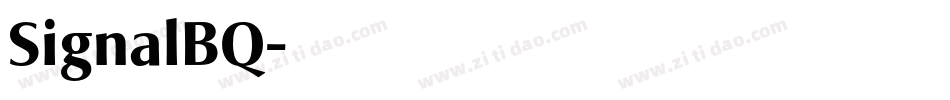 SignalBQ字体转换