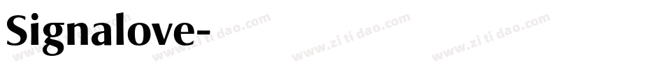 Signalove字体转换