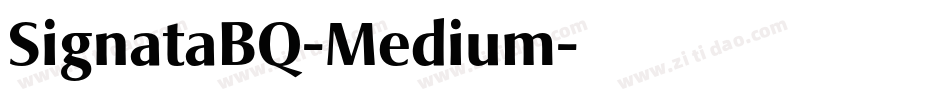 SignataBQ-Medium字体转换