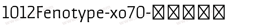 1012Fenotype-xo70字体转换
