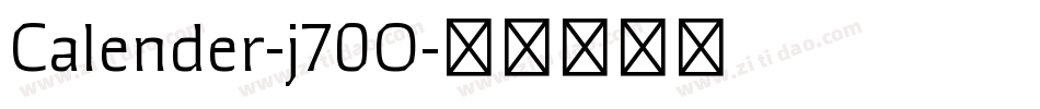 Calender-j70O字体转换